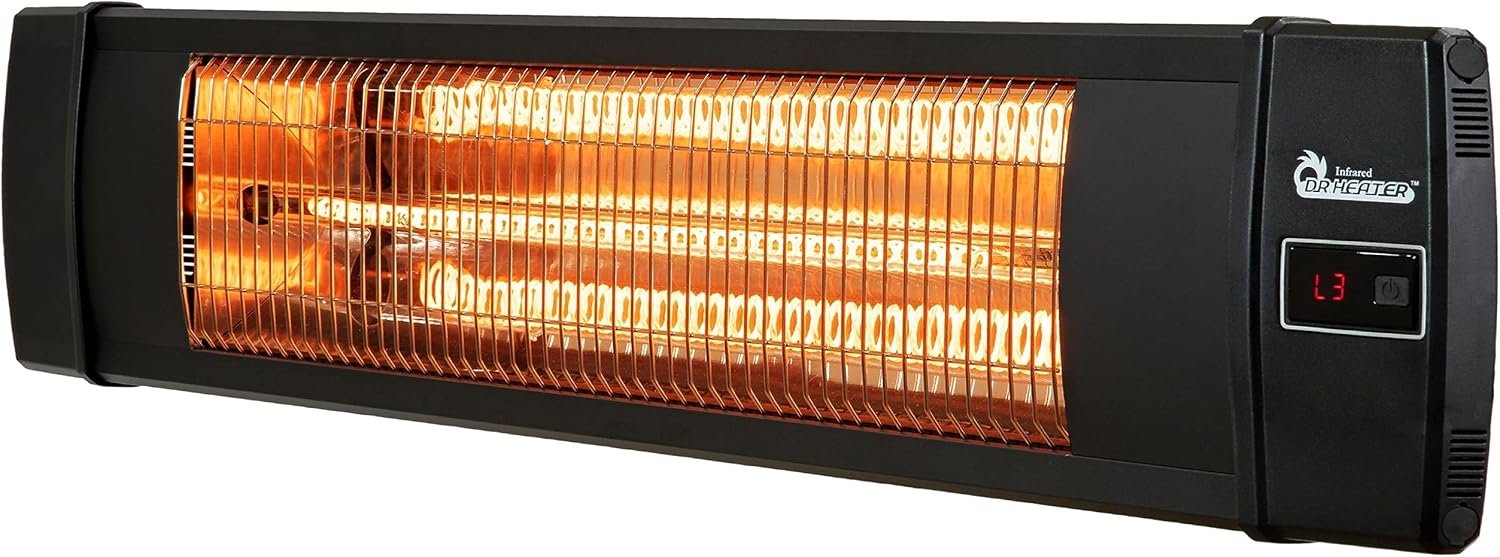 10 Best 120V Electric Heater for Garage Worth Buying 7 DR. INFRARED HEATER Portable Infrared Space Heater for Indoor and Outdoor Use with Remote Control