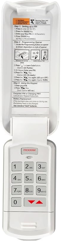 10 Best Keypad Garage Door Opener Worth Buying: Top Picks 8 GK-R Wireless Replacement Keypad for Genie Garage Door Openers, Simple Setup and Use