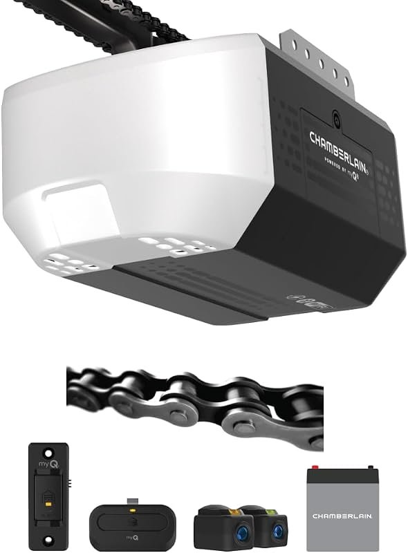 10 Best Rated Garage Door Opener Worth Buying: Top Picks 8 Chamberlain myQ Garage Door Opener, 1/2 HP with Reliable Battery Backup