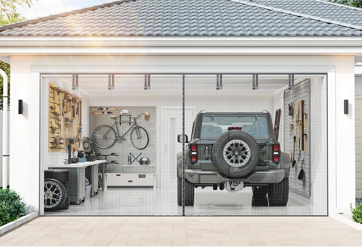 10 Best Place to Buy a Garage Door Compared 8 Heavy Duty Magnetic Garage Screen Door for 2 Cars, Easy Access and Bug Protection